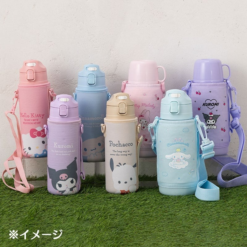 日本 Sanrio 不銹鋼水壺連水壺套 (470ml)