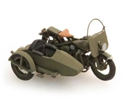 Artitec 387.80 HO規 U.S. Liberator with sidecar 有邊車的軍用摩托車