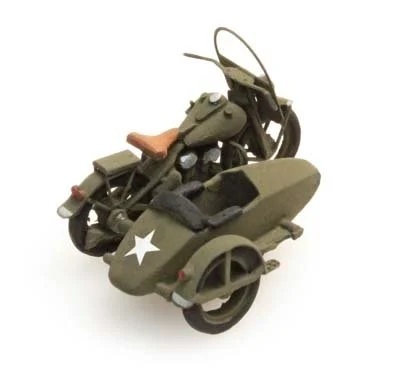 Artitec 387.80 HO規 U.S. Liberator with sidecar 有邊車的軍用摩托車