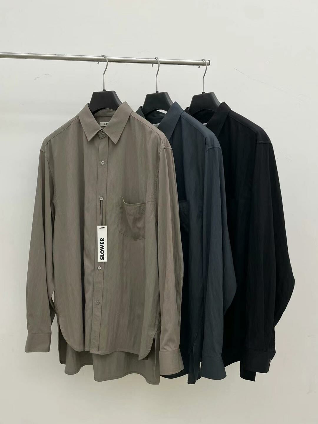 淨色長袖恤衫 SLOWER-013S