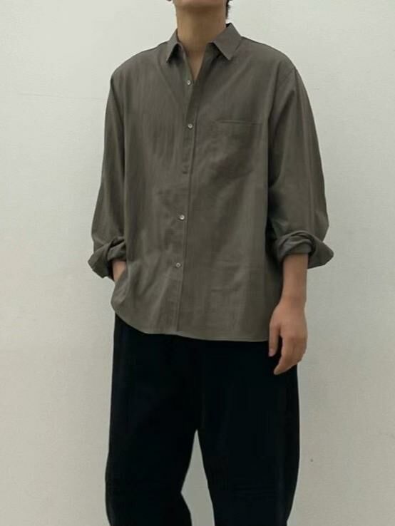 淨色長袖恤衫 SLOWER-013S