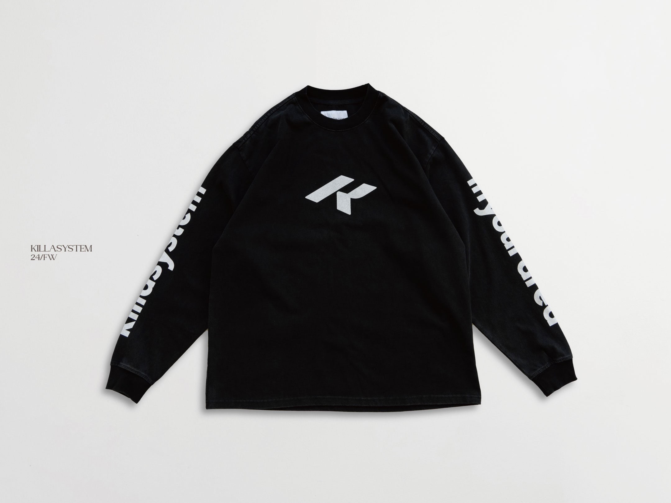 KILLASYSTEM 長袖-HEAVY COTTON WASHED LS TEE