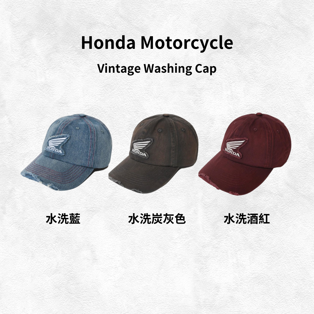 キャップ HONDA MOTORCYCLE Honda Vintage Washing Cap Charcoal HEF2CA30 Genuine Honda Motor Cycle Honda Vintage Washing CAP Charcoal
