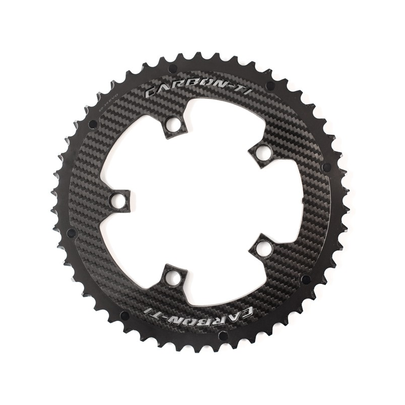Carbon-Ti X-CarboCam BCD110x5 Evo 碳纖維公路車橢圓外齒片