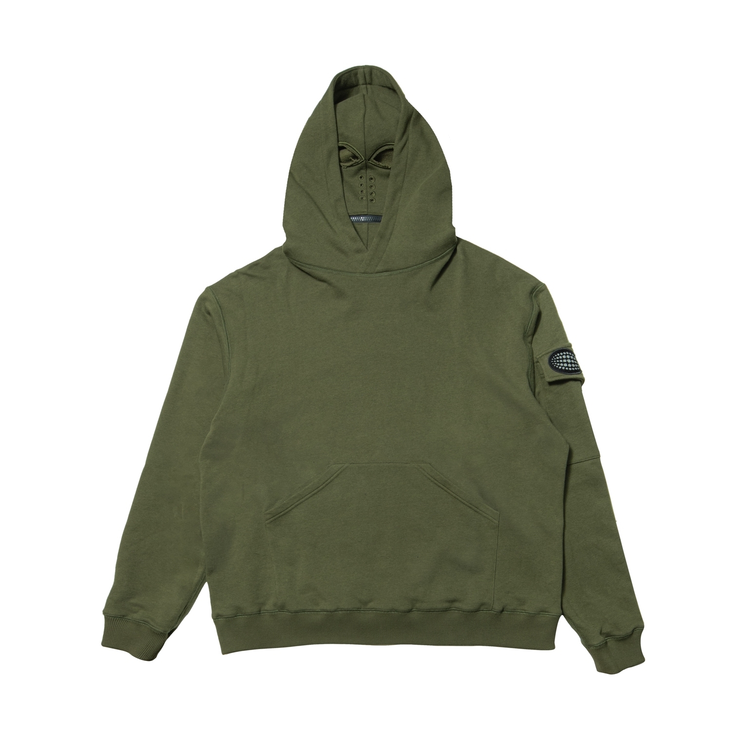 反光矚目連帽衛衣-綠