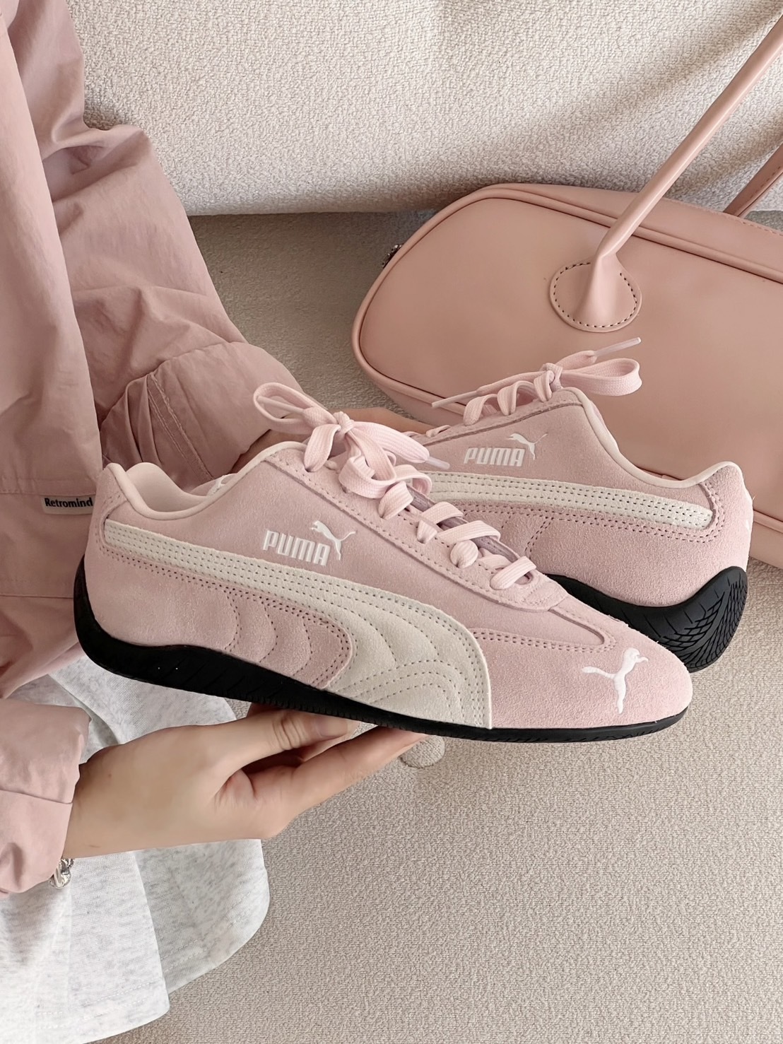 <這個價格要跳起來🦁>PUMA SPEEDCAT OG 粉白