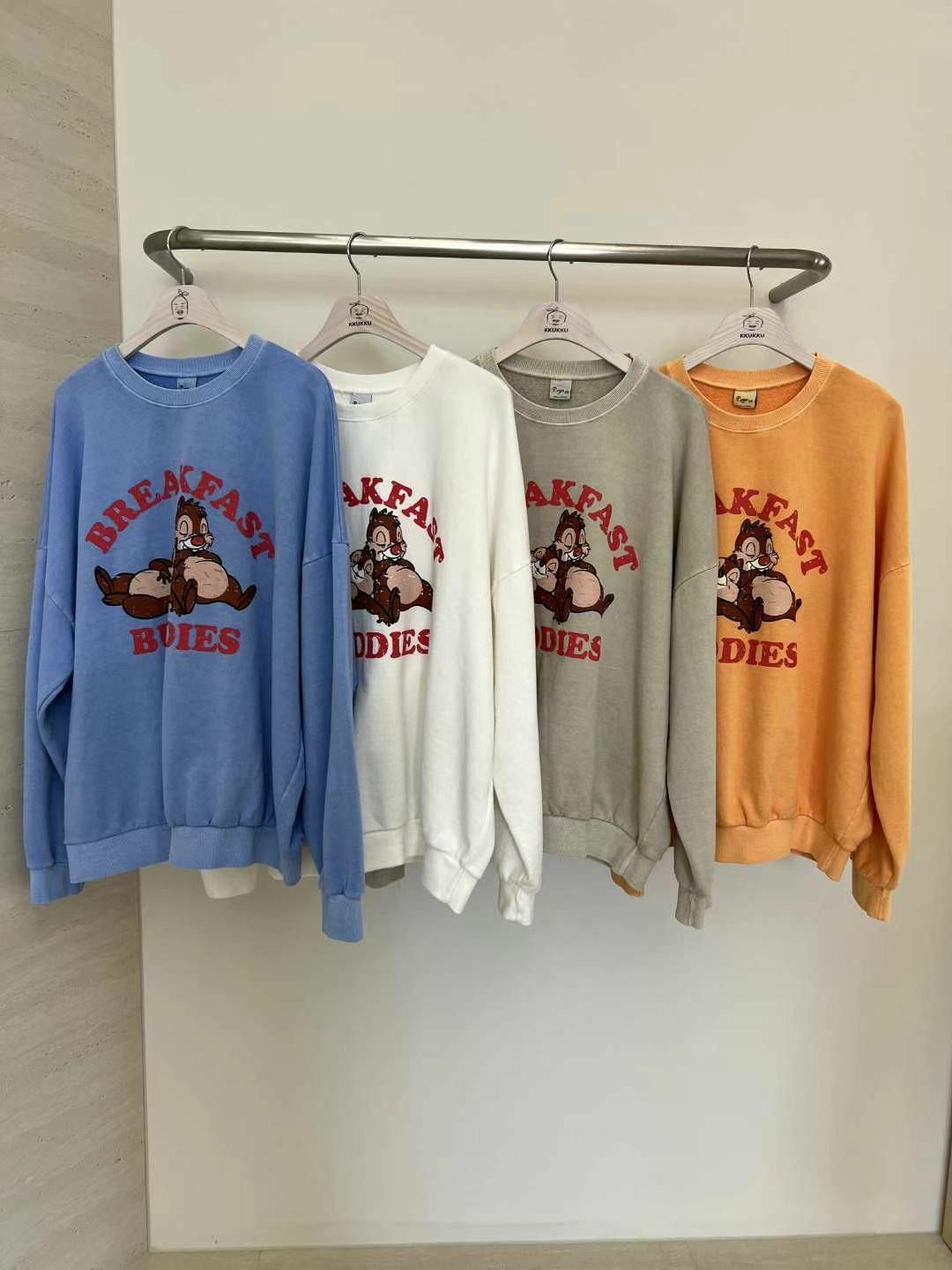 卡通圖案英文字衛衣 KKUKKU-027T