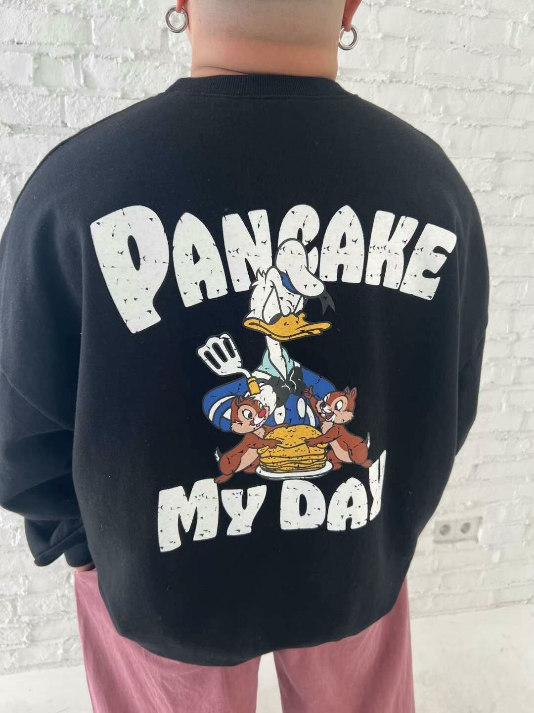 卡通圖案英文字衛衣 KKUKKU-028T