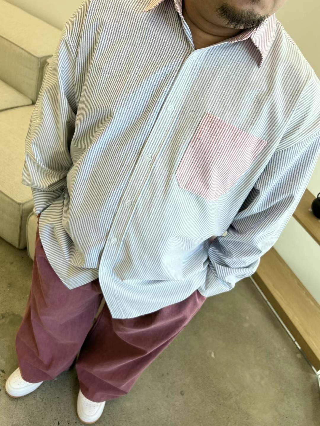 拼色直間恤衫外套 KKUKKU-029S