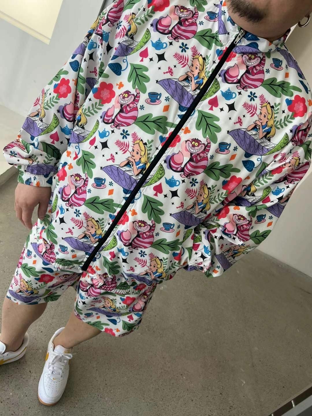 卡通圖案企領拉鍊外套 KKUKKU-031JK