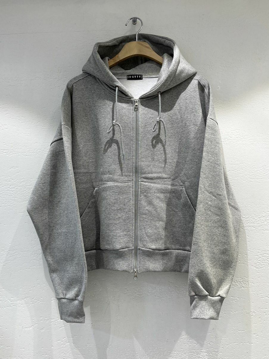 淨色連帽拉鍊外套(薄抓毛底) 10.GVTY-0169JK