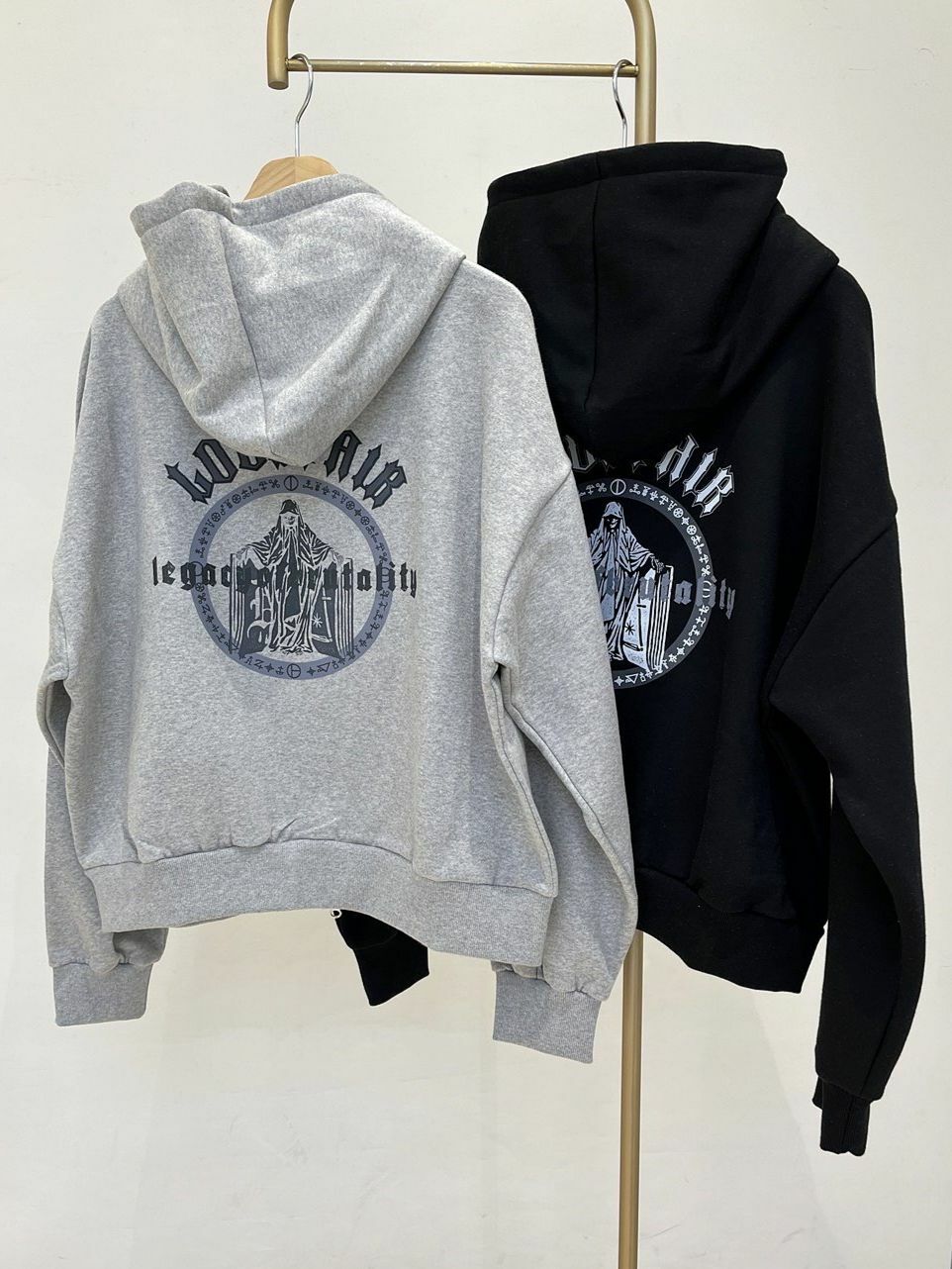 圖案連帽拉鍊外套(薄抓毛底) 10.GVTY-0170JK