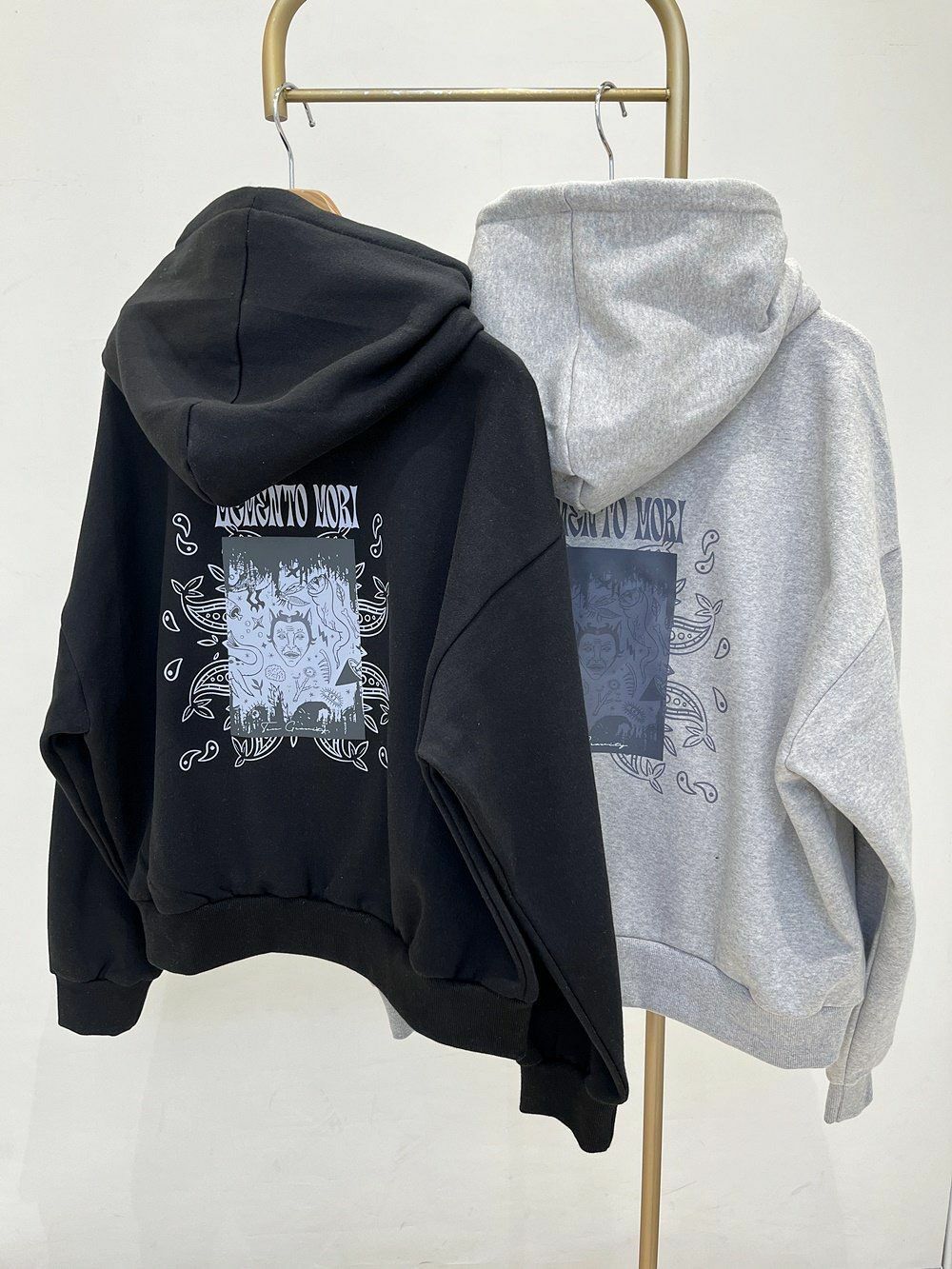 圖案連帽拉鍊外套(薄抓毛底) 10.GVTY-0171JK