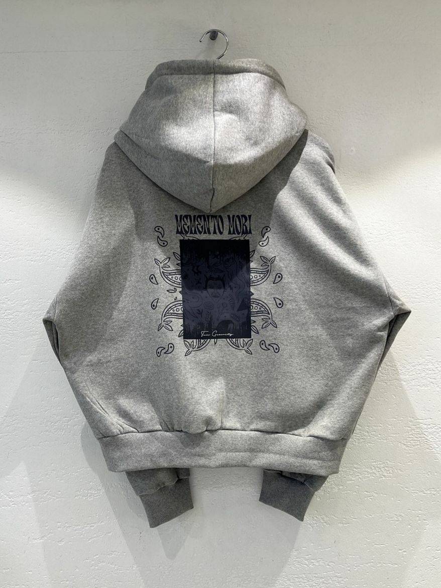 圖案連帽拉鍊外套(薄抓毛底) 10.GVTY-0171JK