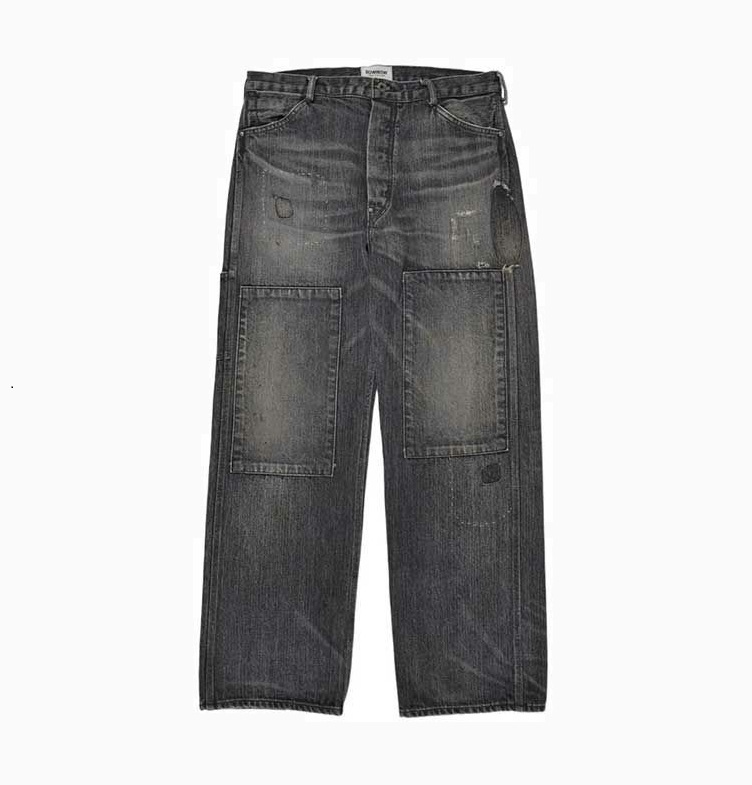 9/20 ON SALE: BOWWOW LAPD 30S BLACK DENIM PANTS REPAIRED - PRE ORDER ITEM (預訂中)