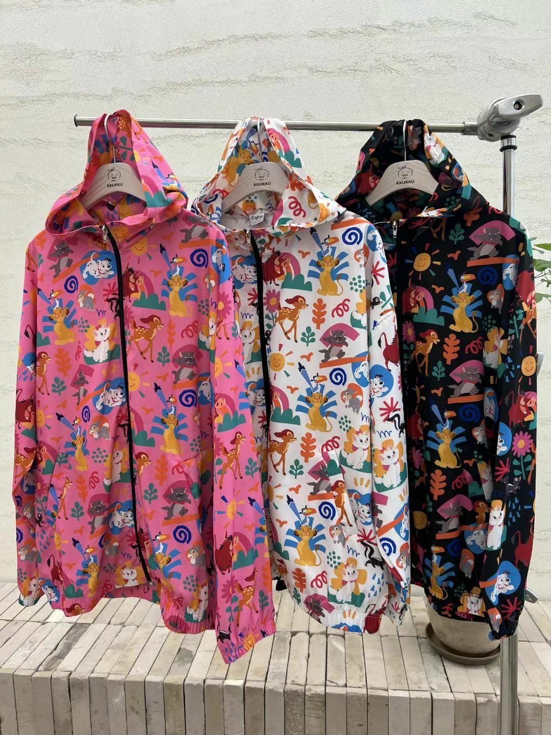 卡通圖案連帽拉鍊外套 KKUKKU-035JK