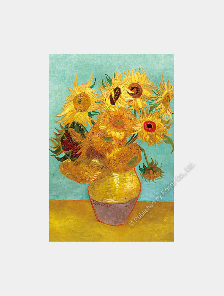 花瓶裡的十二朵向日葵/1008片/梵谷