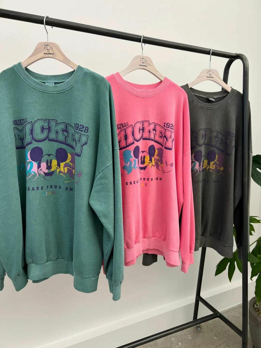 卡通圖案英文字衛衣 KKUKKU-039T