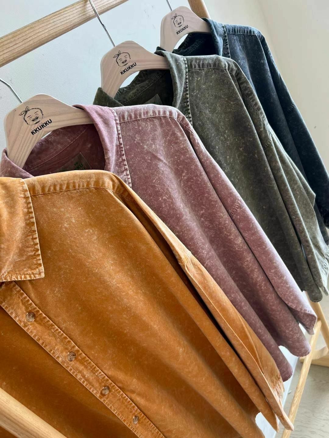 淨色紮染長袖恤衫 KKUKKU-040S