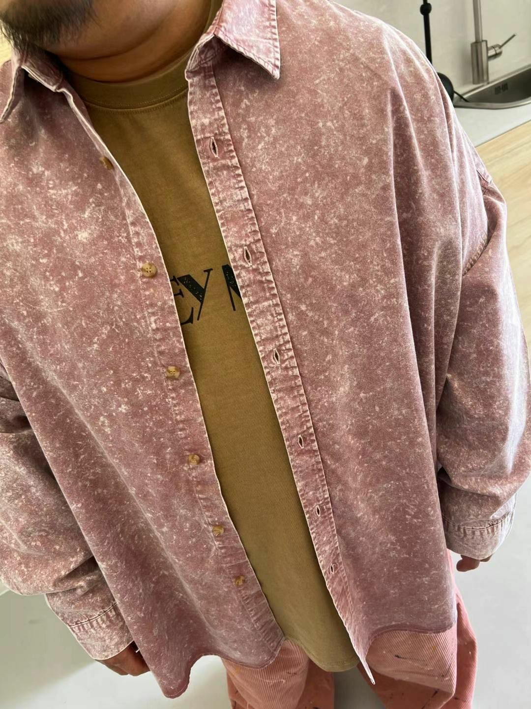 淨色紮染長袖恤衫 KKUKKU-040S