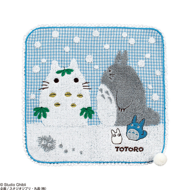 迷你毛巾 龍貓 玩雪