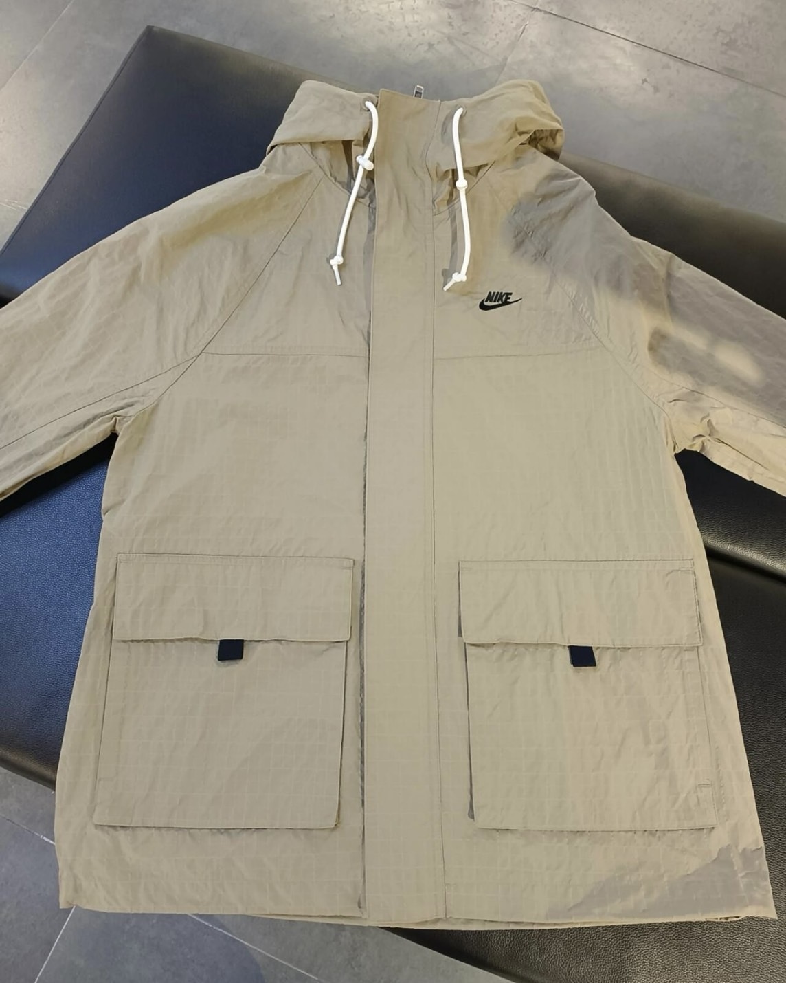 NIKE Club Bowline 男款 卡其色 防風 大口袋 外套