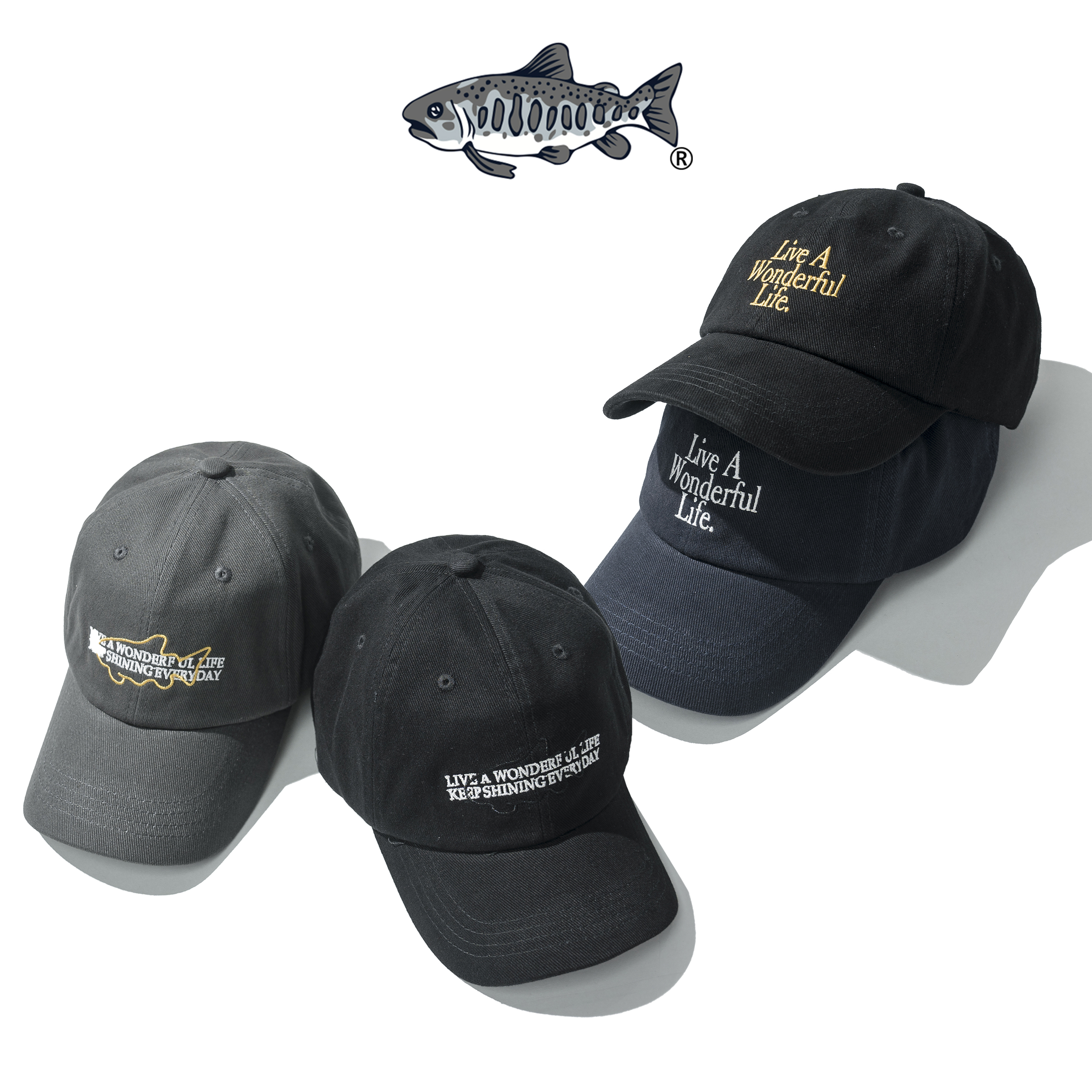 AGILITY Embroidery 6 Panel Cap 標語刺繡 棒球帽 [A-CA4]