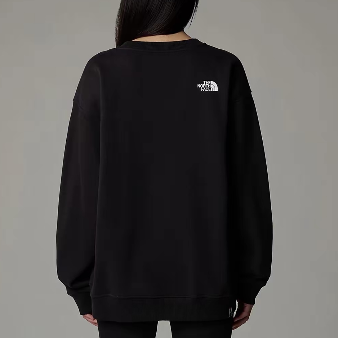 <經典百搭!!>The North Face Logo 圓領 長袖 大學T 黑