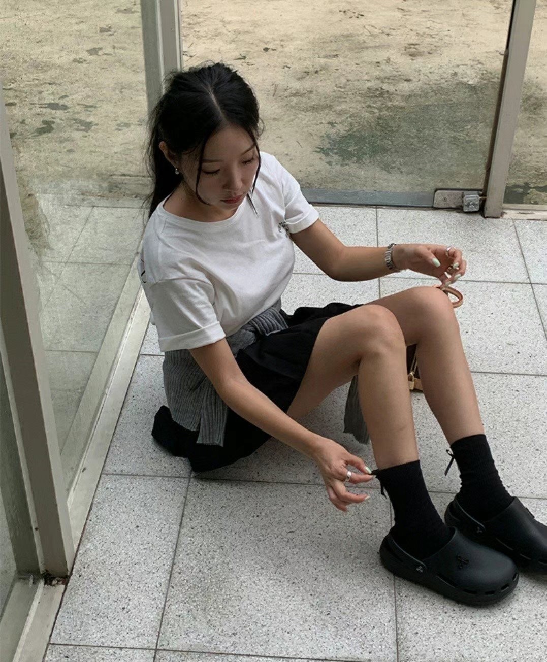 後跟蝴蝶結襪🎀