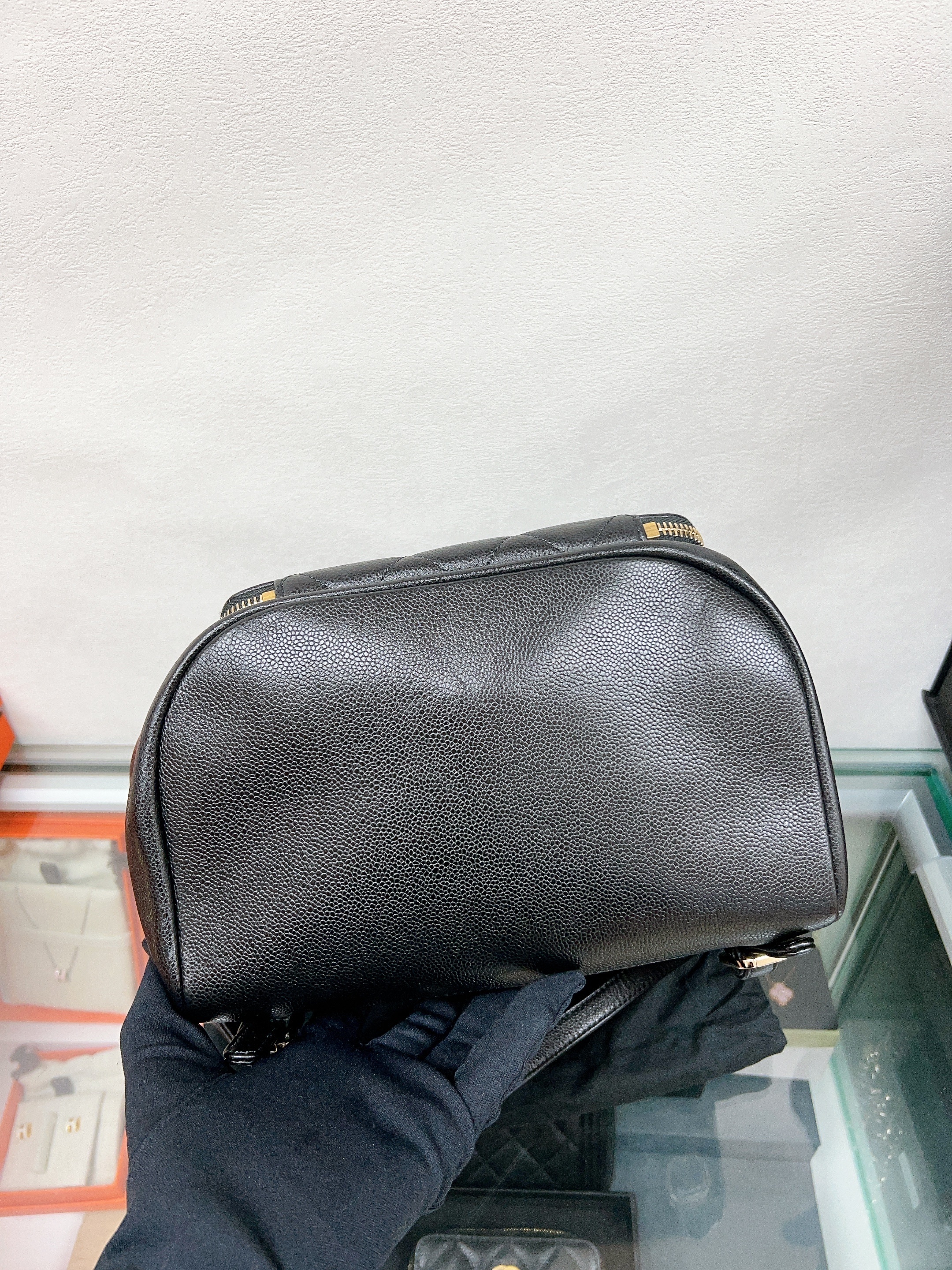 Chanel backpack (black caviar/ GHW)