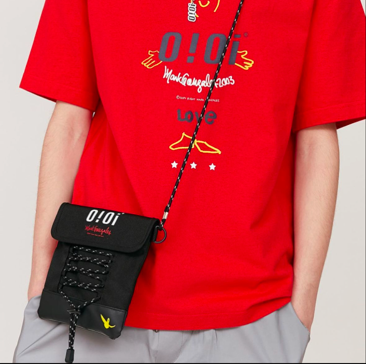 oioi x mark gonzales mini bag (blue)