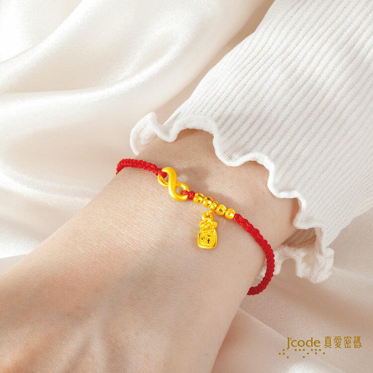 J'code真愛密碼時尚金飾、銀飾】《霞海月老》桃花無限御守- 編織