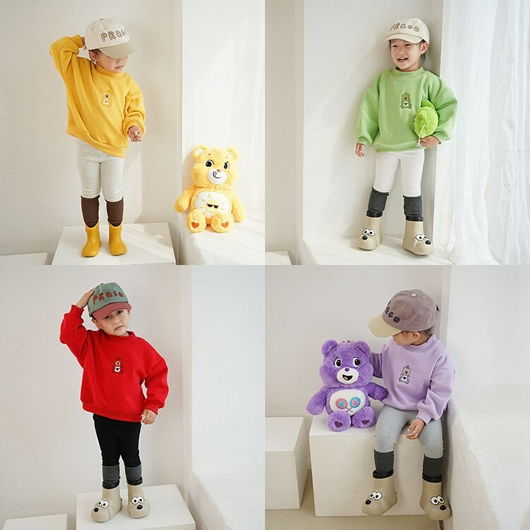 超可愛軟糖小熊加絨上衣