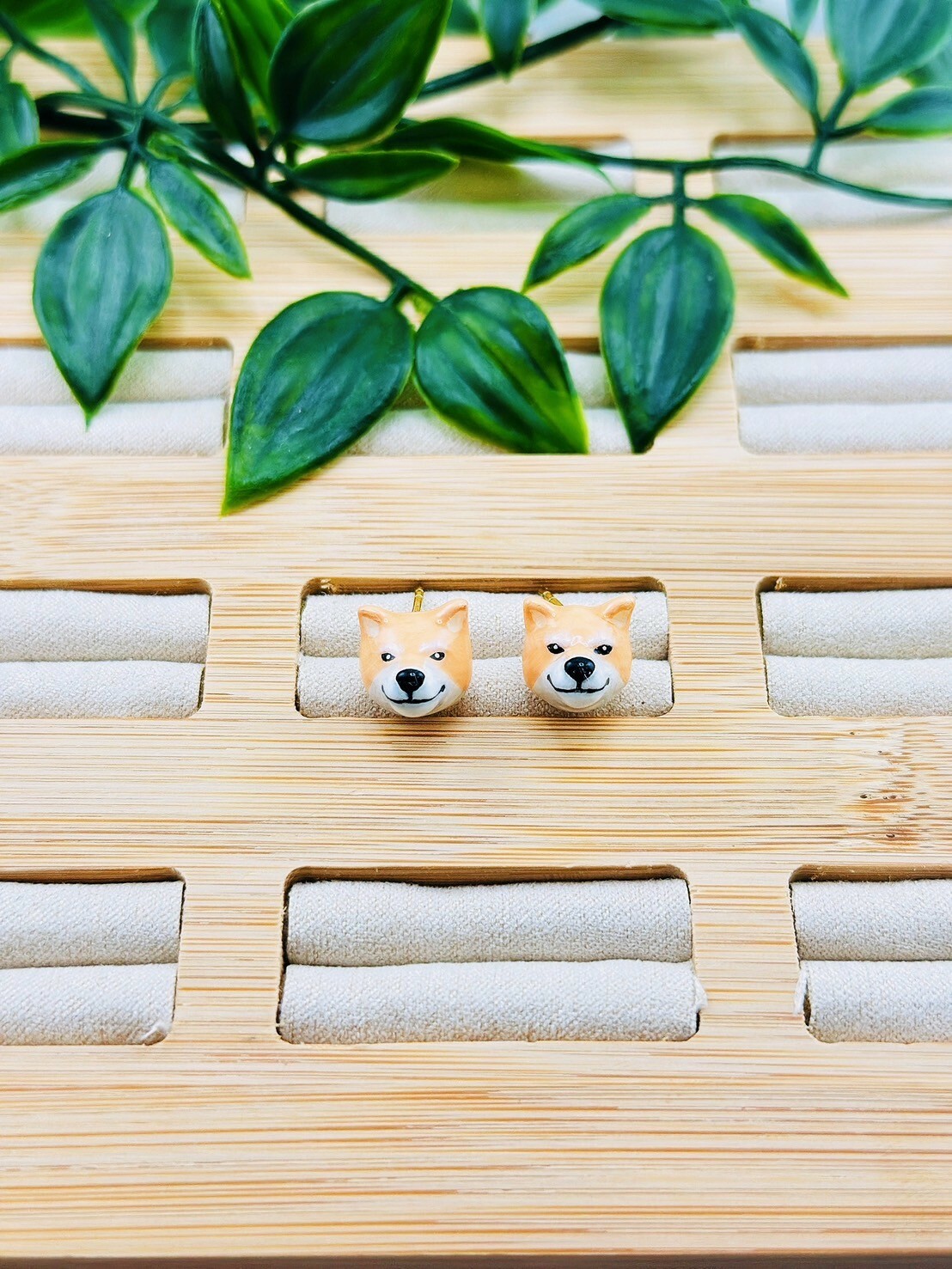 柴犬立體耳環