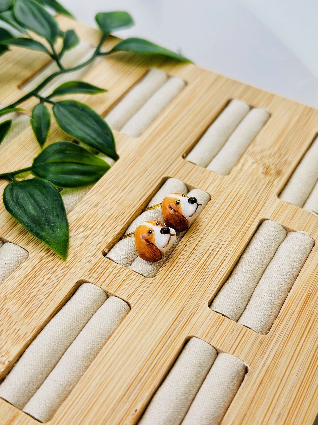 米格魯立體耳環