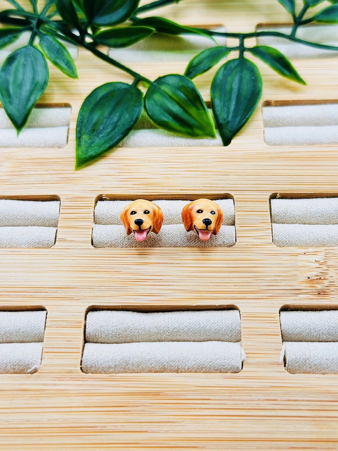 拉不拉多犬立體耳環