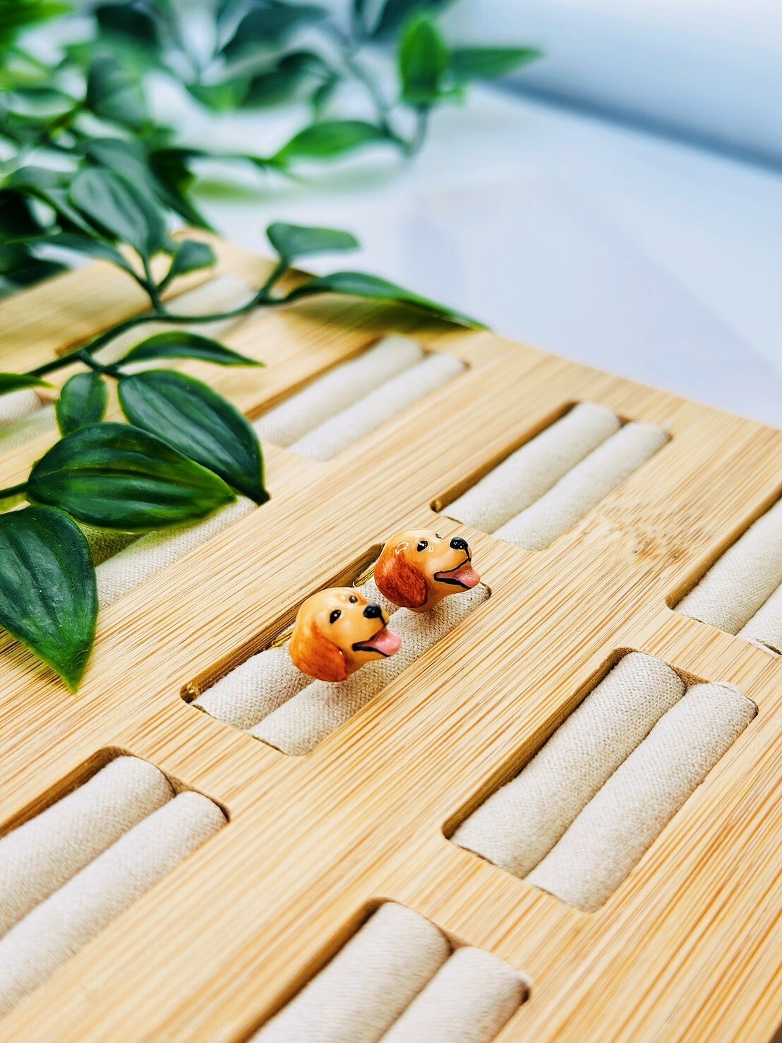 拉不拉多犬立體耳環