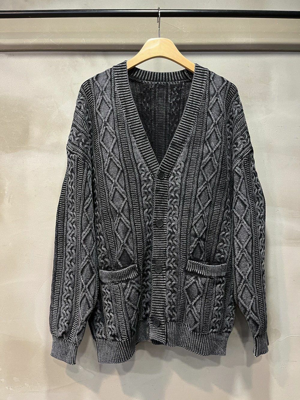 暗紋開胸針織外套 10.GVTY-0172JK