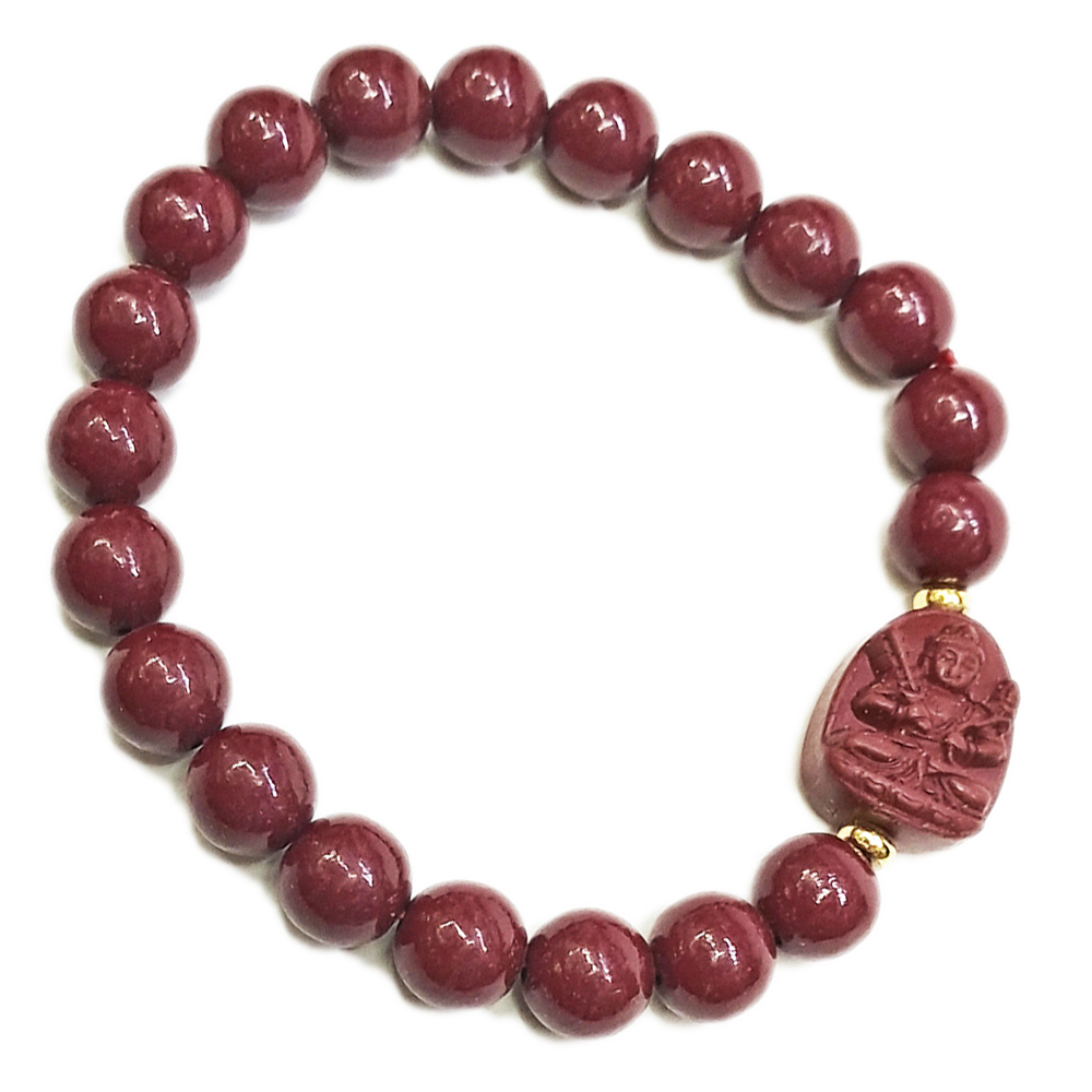 虛空藏菩薩{紫金砂 硃砂}手珠8mm【十方】153931