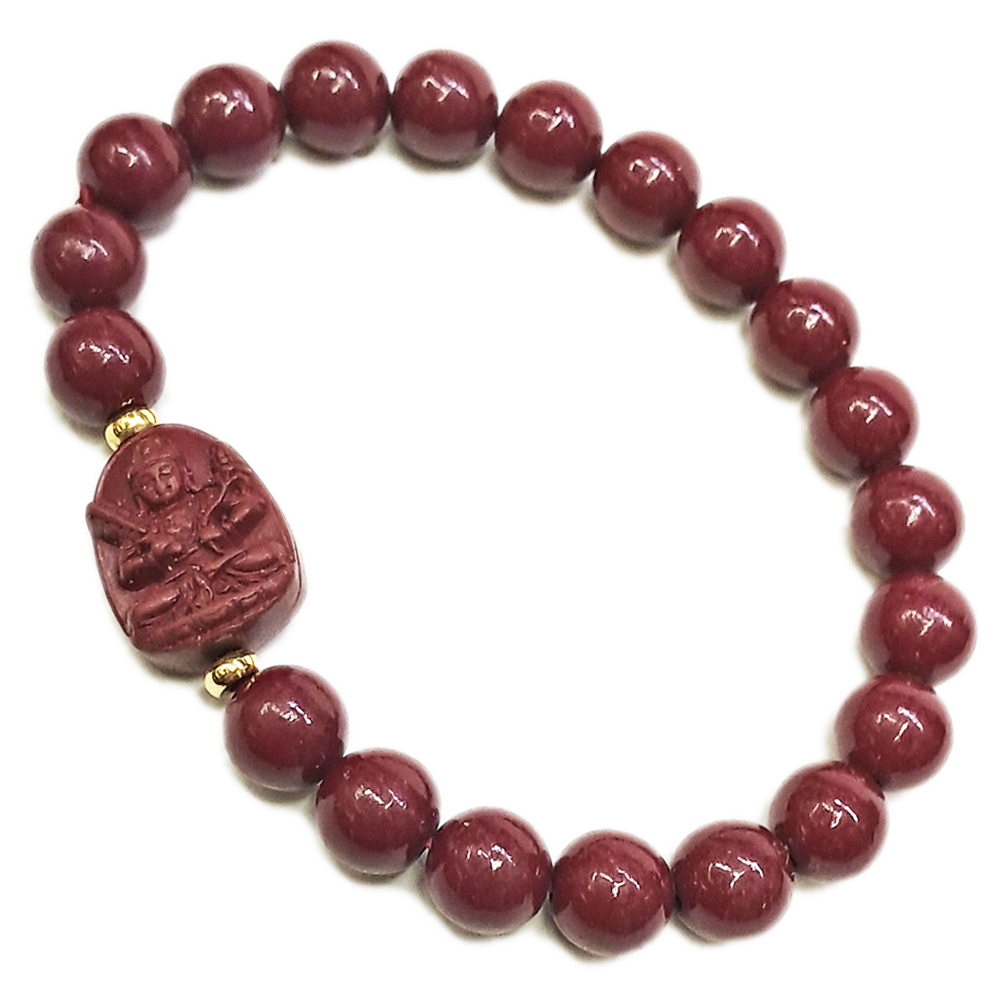 虛空藏菩薩{紫金砂 硃砂}手珠8mm【十方】153931