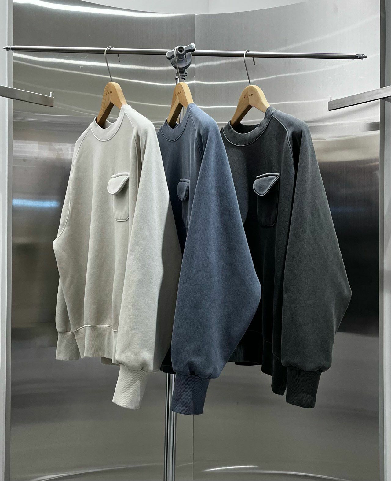 淨色袋口衛衣 HAND-053T