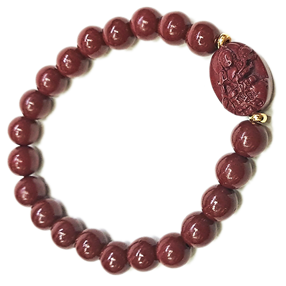 普賢菩薩{紫金砂 硃砂}手珠8mm【十方】153933