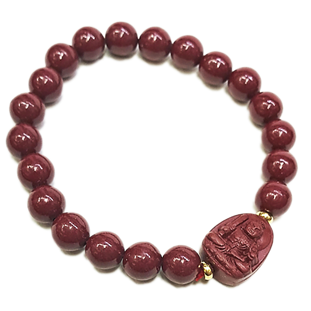 不動明王 {紫金砂 硃砂}手珠8mm【十方】153934