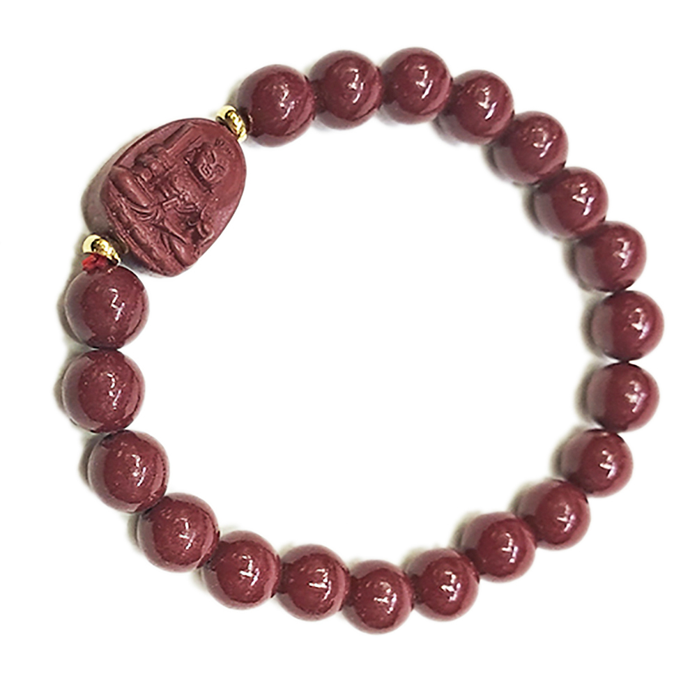 不動明王 {紫金砂 硃砂}手珠8mm【十方】153934