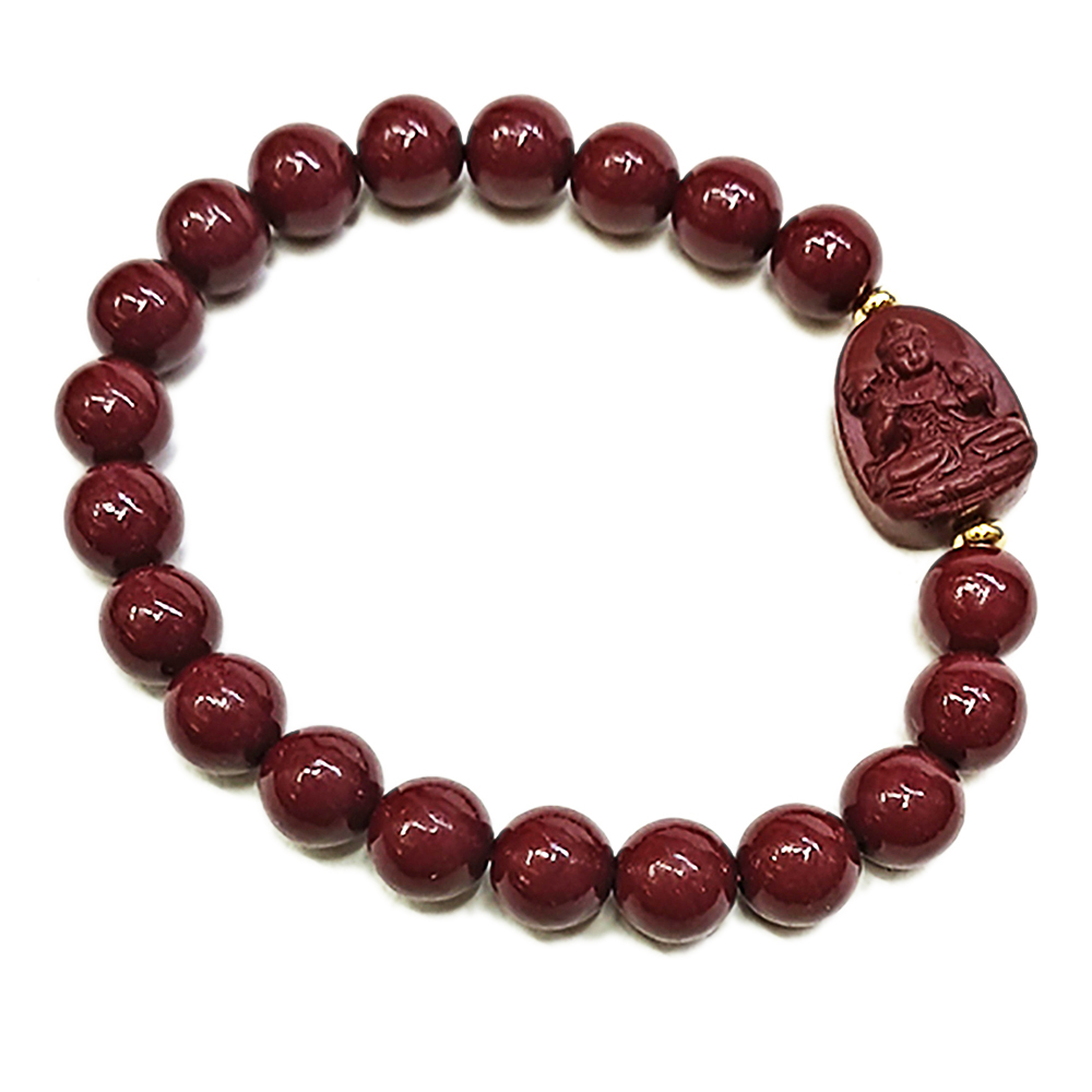 大勢至菩薩{紫金砂 硃砂}手珠8mm【十方】153935