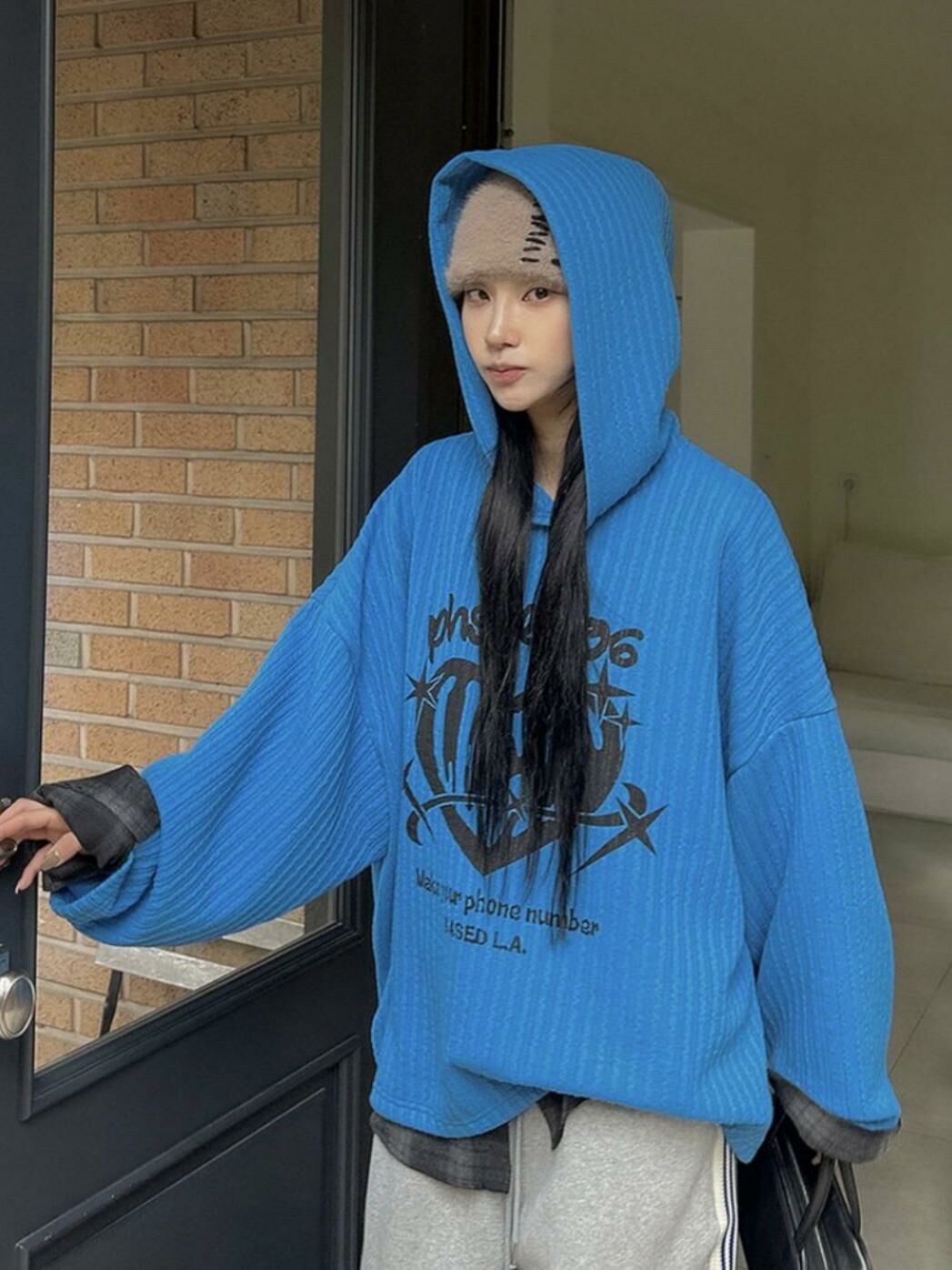 英文字連帽衛衣 LEGIT-T031