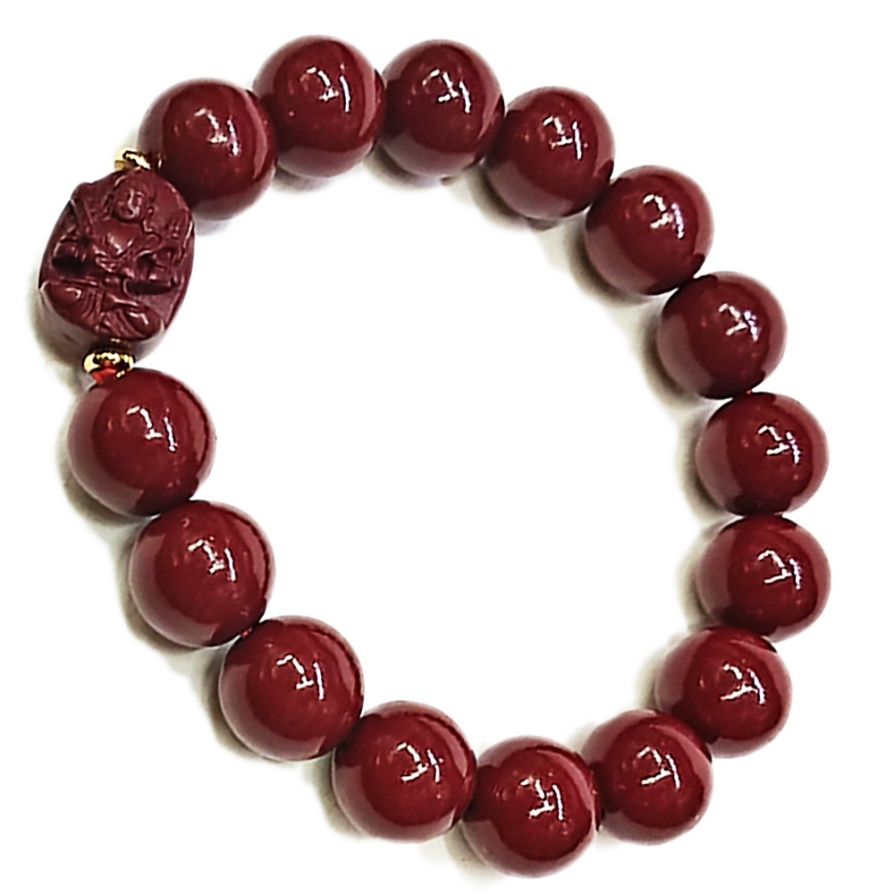 虛空藏菩薩{紫金砂 硃砂}手珠12mm【十方】153936