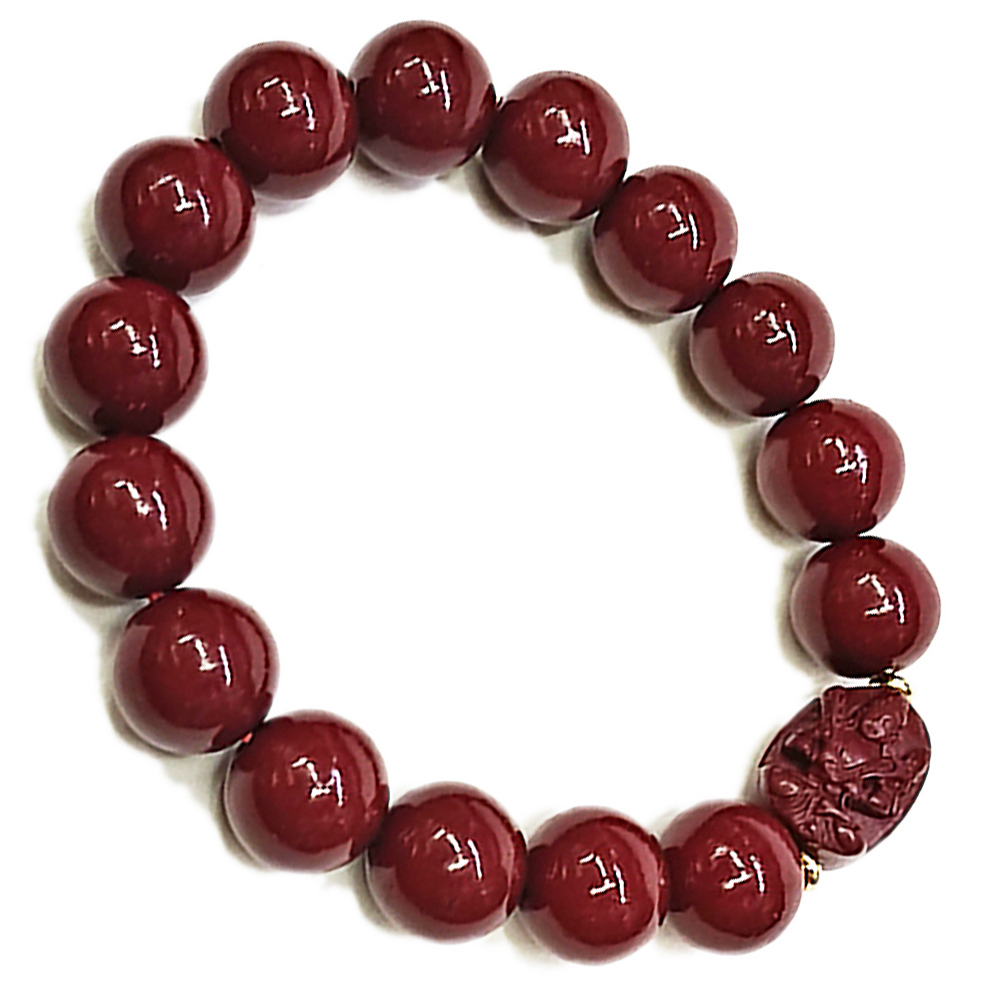 虛空藏菩薩{紫金砂 硃砂}手珠12mm【十方】153936