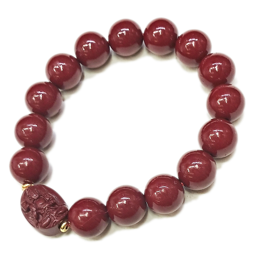 大勢至菩薩{紫金砂 硃砂}手珠12mm【十方】153937