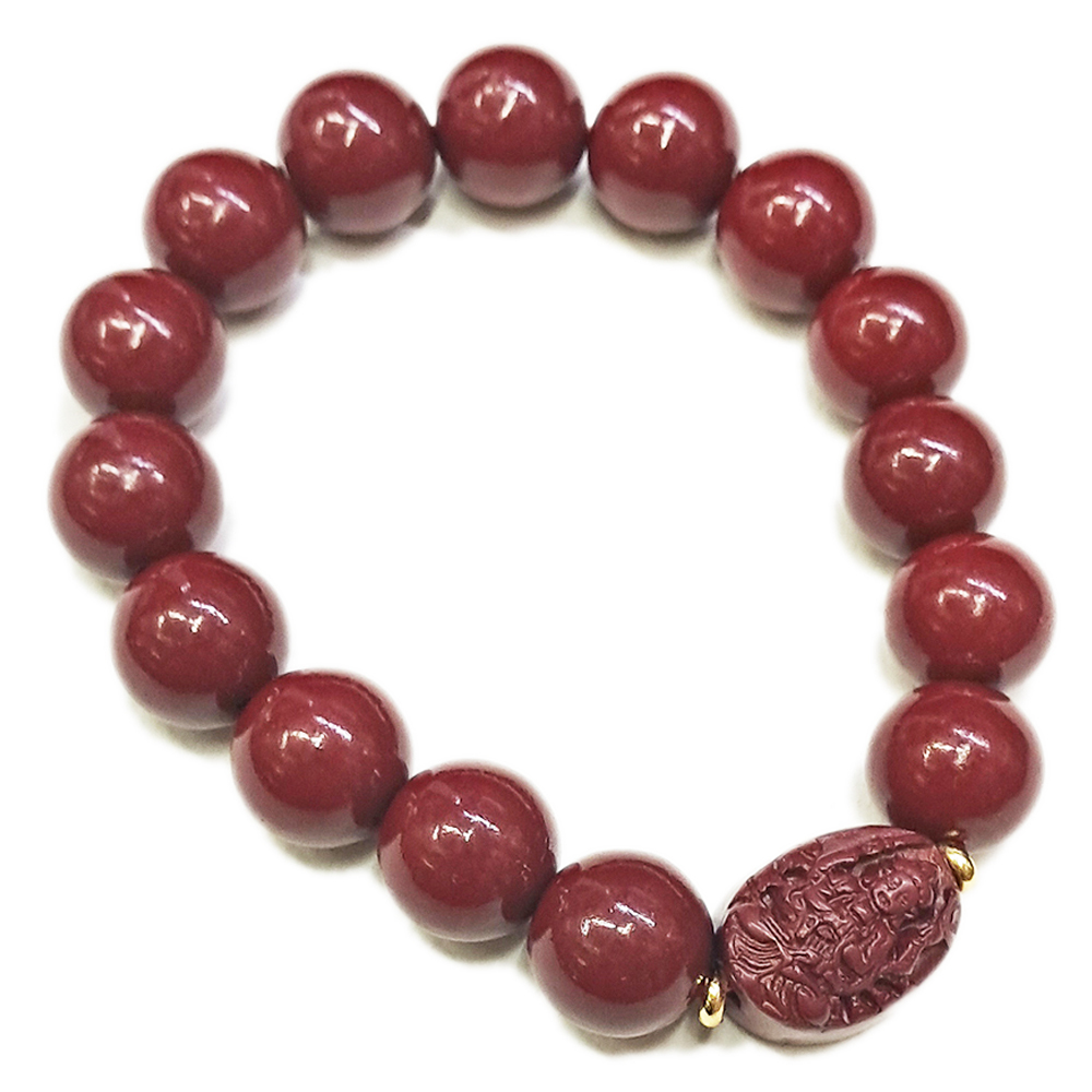 千手觀音菩薩{紫金砂 硃砂}手珠12mm【十方】153938